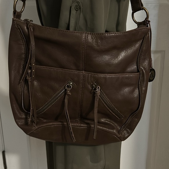 The Sak genuine brown leather shoulder bag - Picture 2 of 4